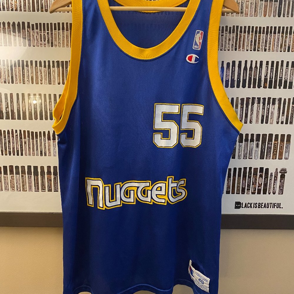 Champion - Denver Nuggets Dikembe Mutombo vintage jersey (1991) 1ST PRESS